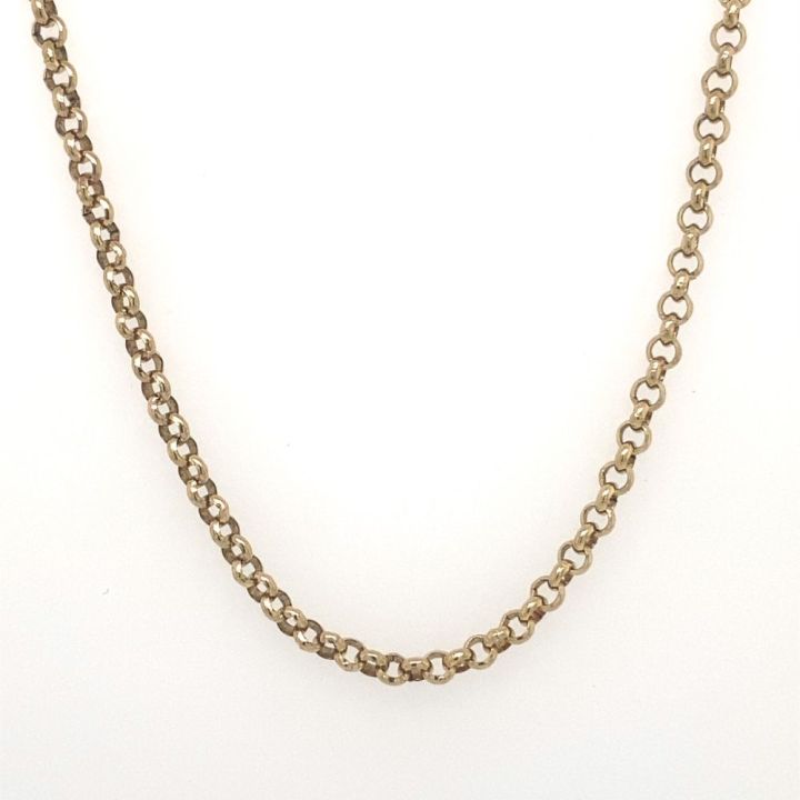 Preowned 9ct Yellow Gold 56cm Belcher Chain