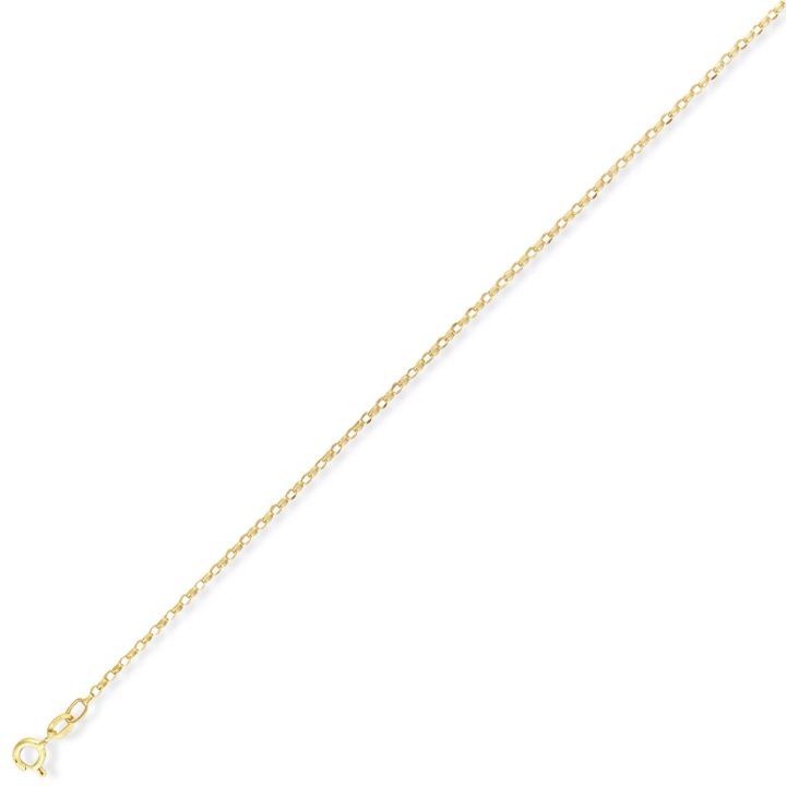 9ct Yellow Gold Diamond Cut Belcher Chain 18"