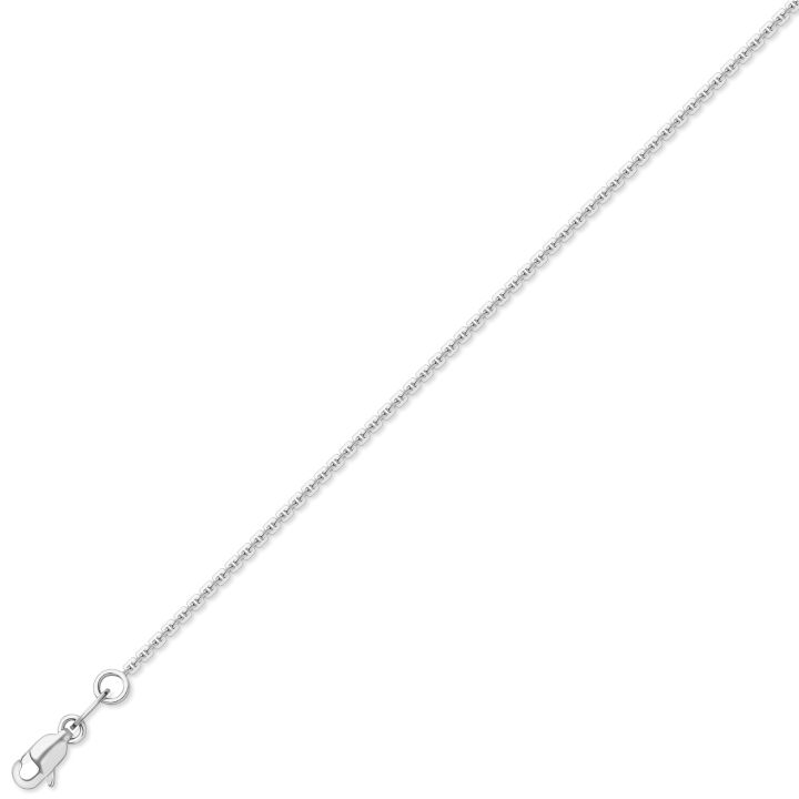 9ct White Gold 16" Trace Chain