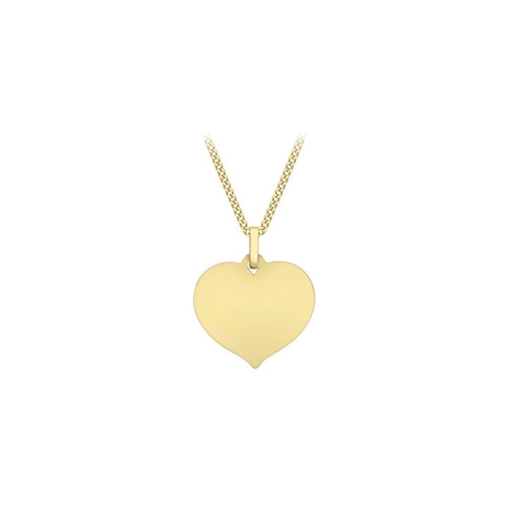 9ct Yellow Gold Heart Pendant