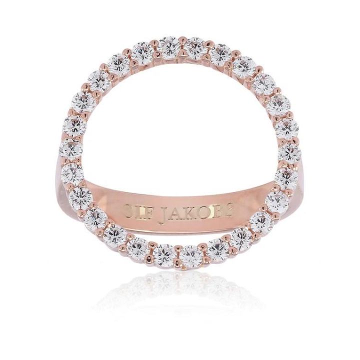 Sif Jakobs Ladies Rose Gold-Plated Biella Grande Ring