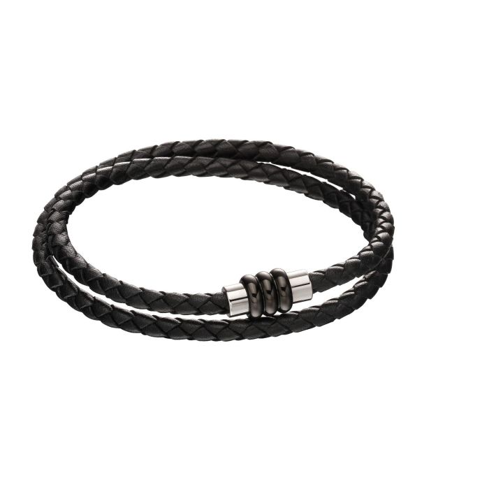 Fred Bennett Black Double Wrap Bracelet