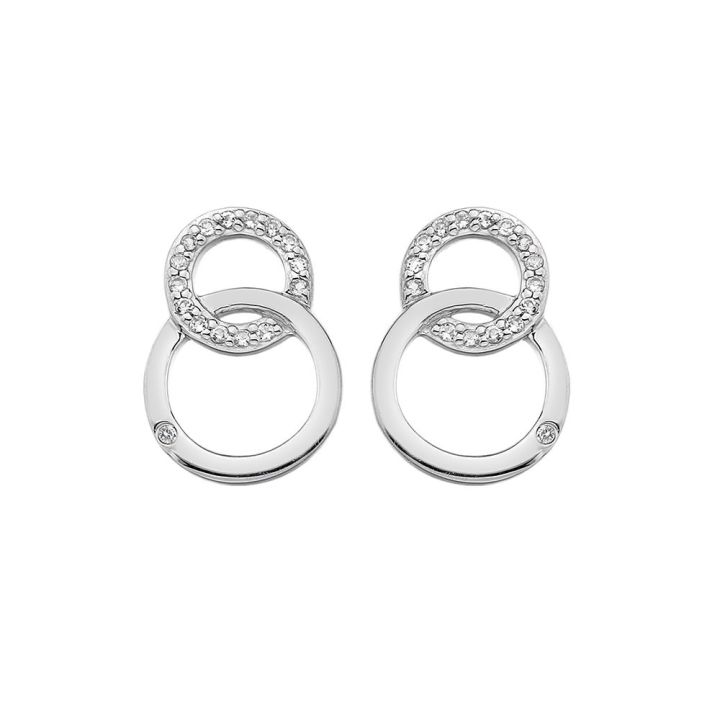 Hot Diamonds Sterling Silver Bliss Interlocking Circles Earrings