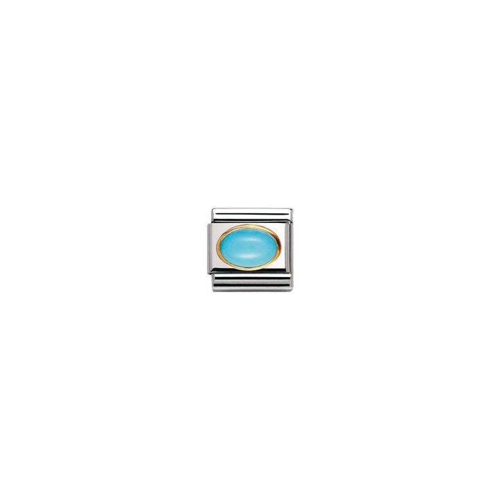 Nomination Oval Turquoise Charm