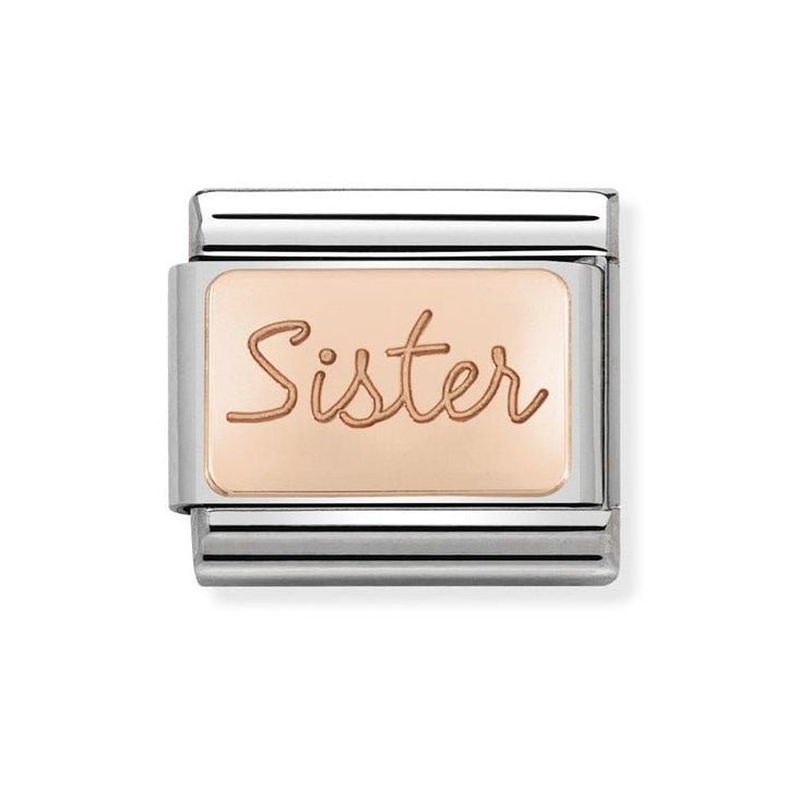 Nomination Steel & Rose Gold Sister Charm