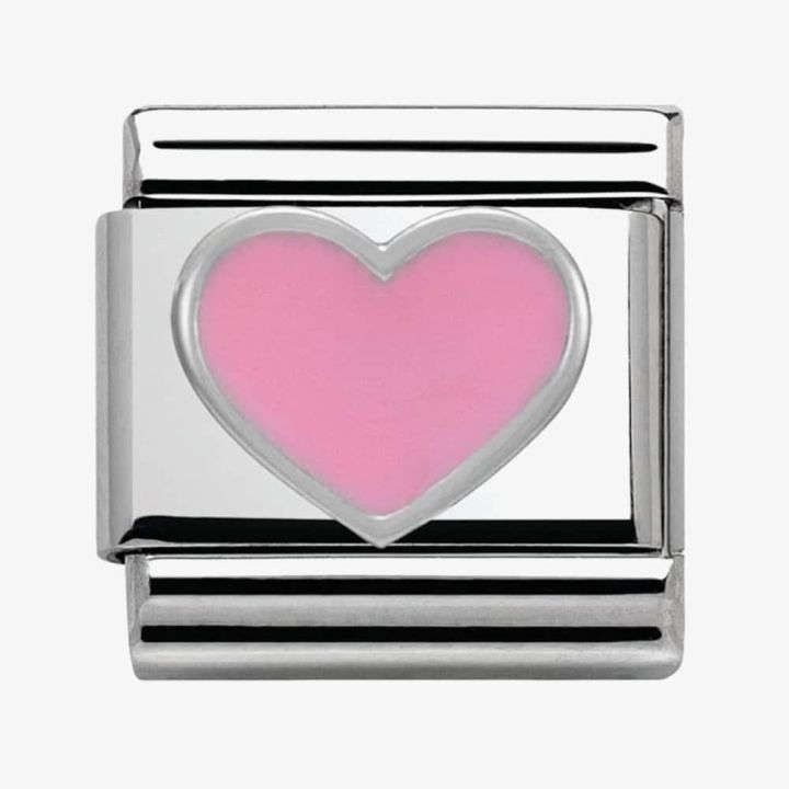 Nomination Classic Pink Heart Charm