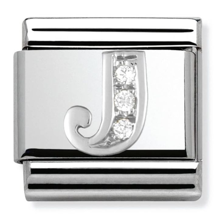 Silvershine CZ Initial J