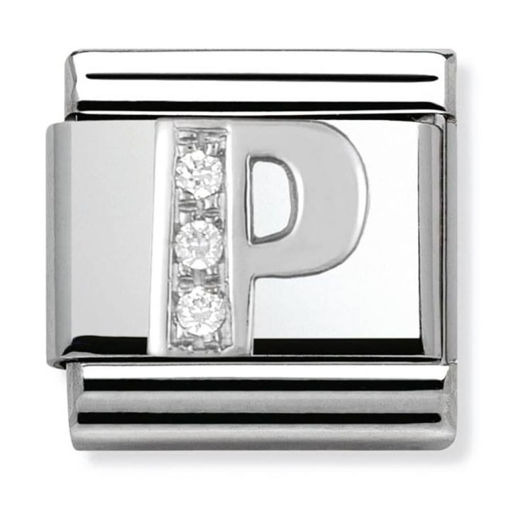 Nomination Silvershine Initial P Charm