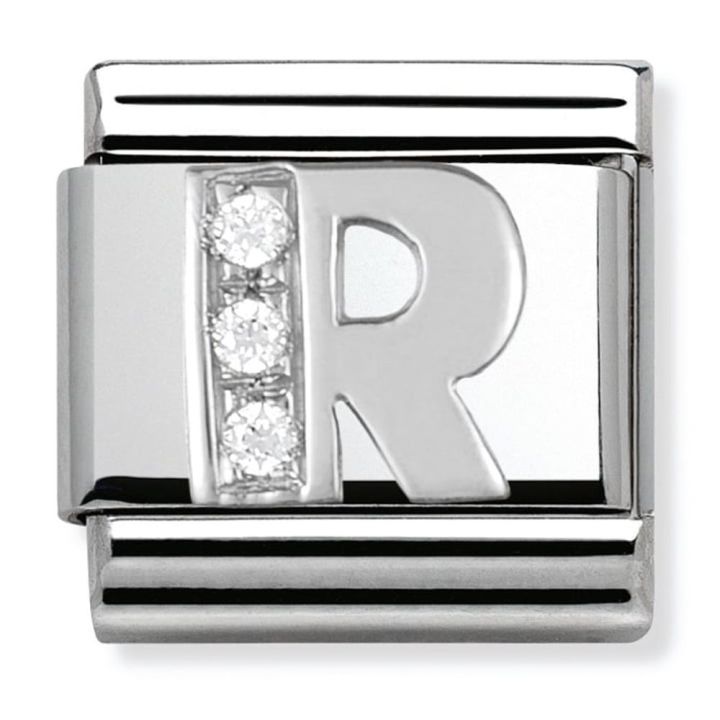 Nomination Silvershine Initial R Charm