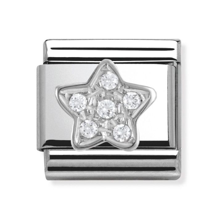 Nomination Silvershine CZ Star Charm