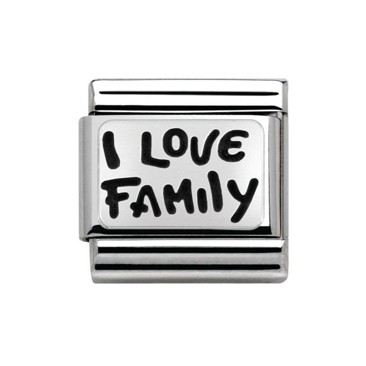 Nomination Silver I Love Family Charm