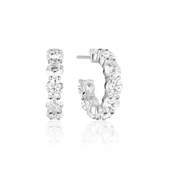 Sif Jakobs Belluno Cubic Zirconia Hoop Earrings