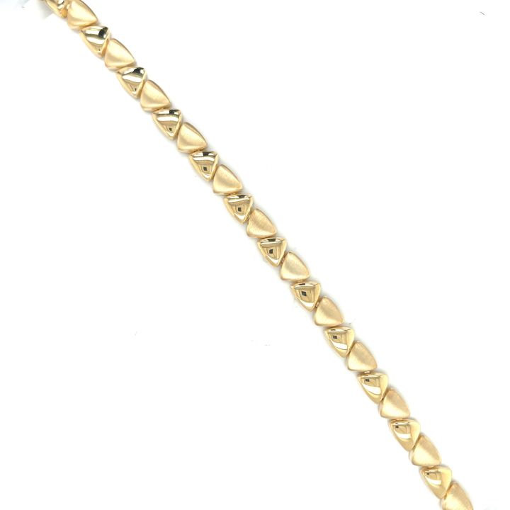 Gold Plated Triangle Link Bracelet