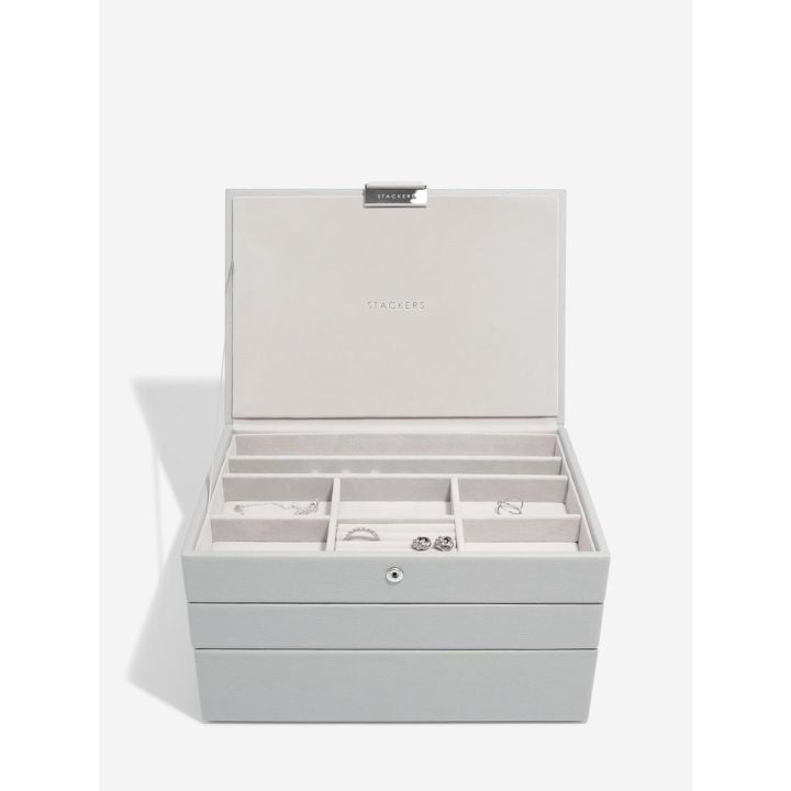 Stackers Pebble Grey Jewellery Box