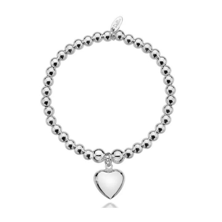 Dollie Sterling Silver Sophia Heart Bracelet