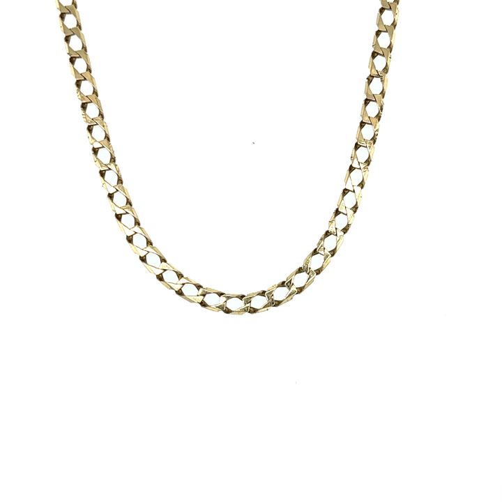 Pre Owned 9ct Yellow Gold 51cm Curb Chain