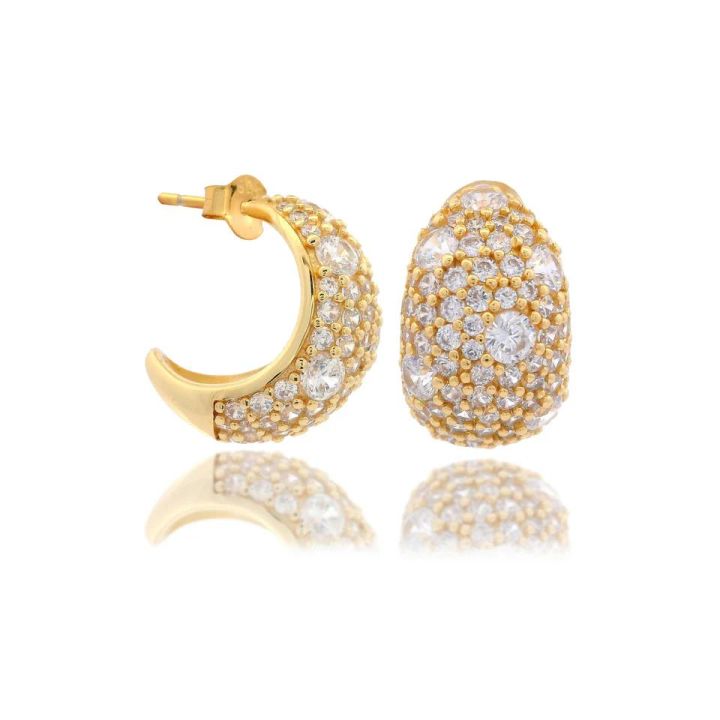 Georgini Gold Plated Double Bay Earrings