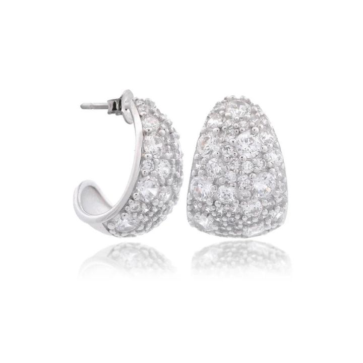 Georgini Silver Rose Bay Earrings