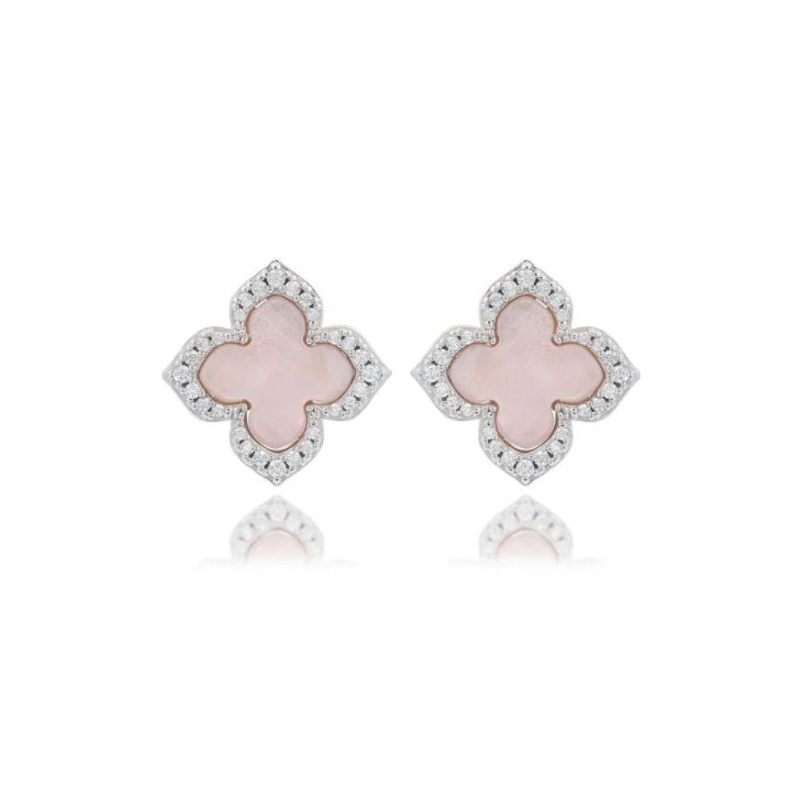 Georgini Silver Fairwater Mother of Pearl Stud Earrings