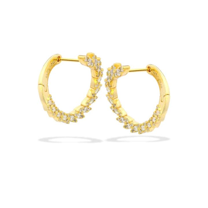 Georgini Gold Plated Point Piper Earrings