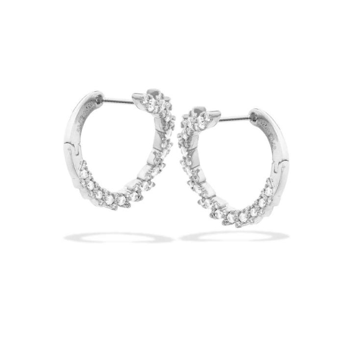 Georgini Silver Point Piper Earrings