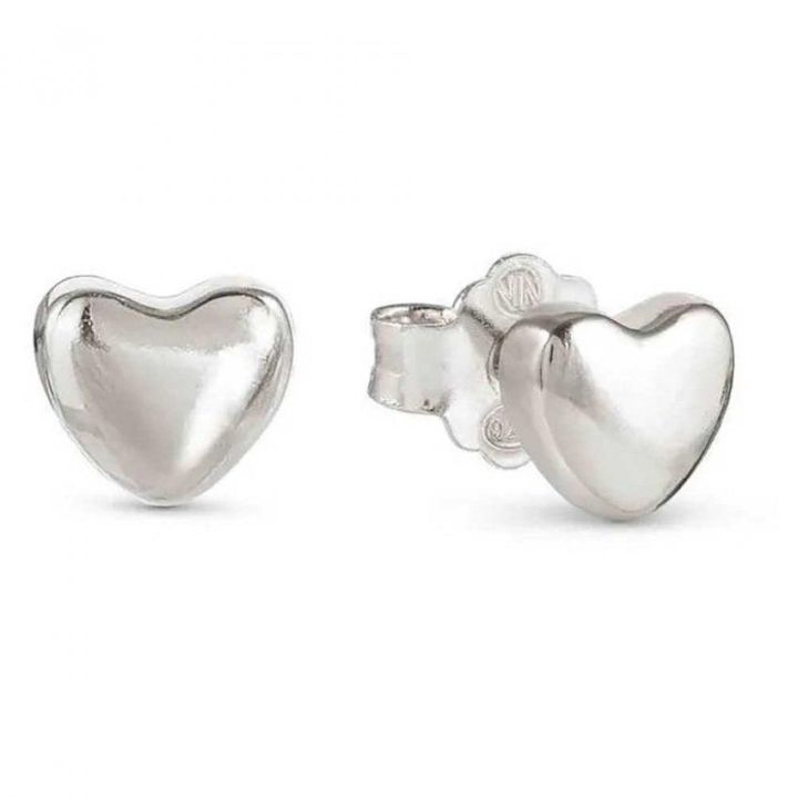 Nomination Heart Silver Stud Earrings