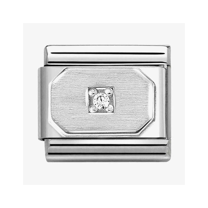 Nomination Silvershine Cubic Zirconia Charm