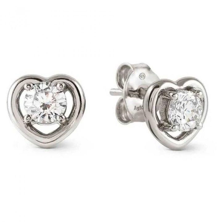 Nomination Cosmic Love Heart Stud Earrings