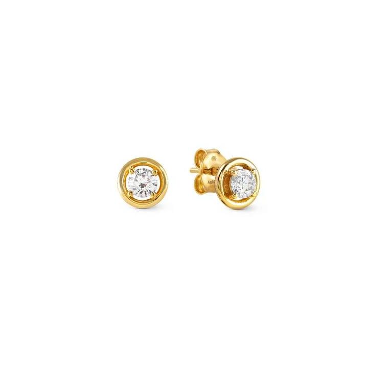 Nomination Cosmic Love Gold Plated Stud Earrings