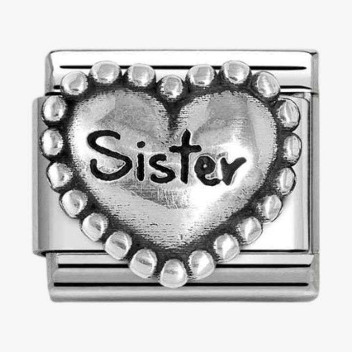 Nomination Classic Silvershine Sister Heart Charm