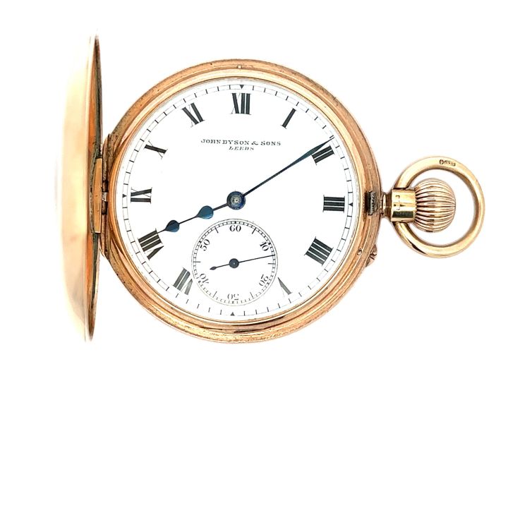 Pre Owned 9ct Yellow Gold Full Hunter Pocket Watch