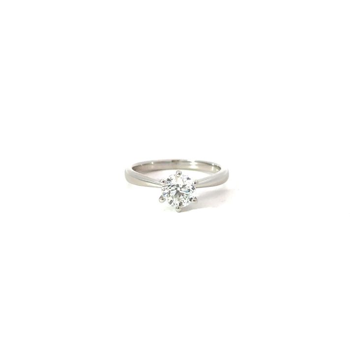 Platinum 1.00ct Diamond Single Stone Ring