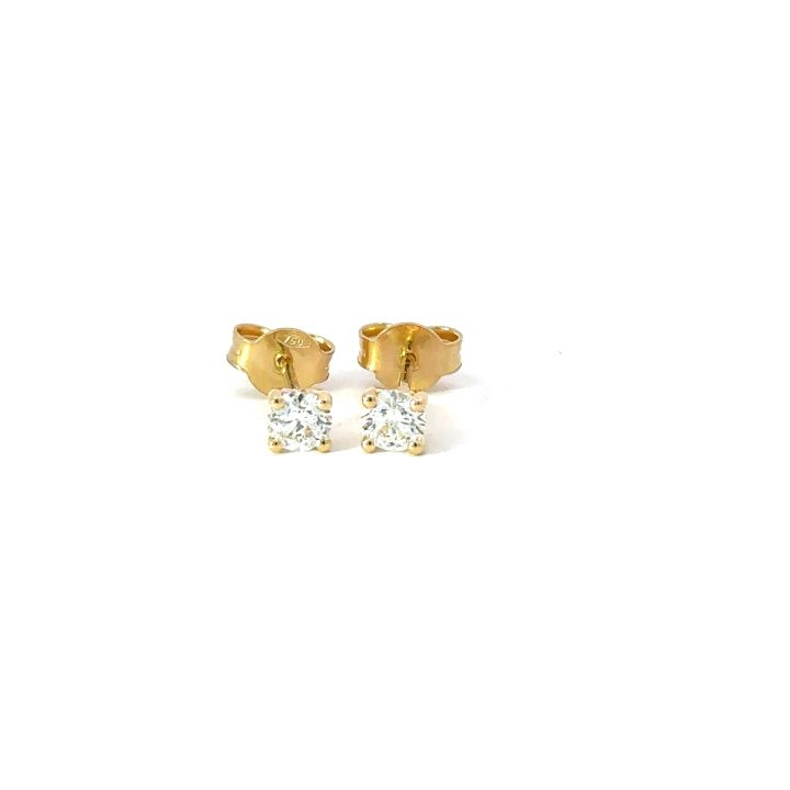 18ct Yellow Gold 0.51ct Diamond Stud Earrings