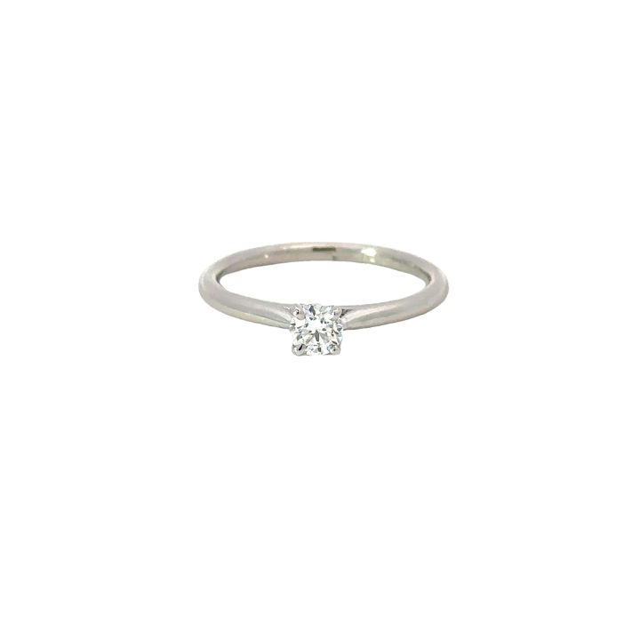 Platinum 0.25ct Round Brilliant Cut Diamond Solitaire Ring