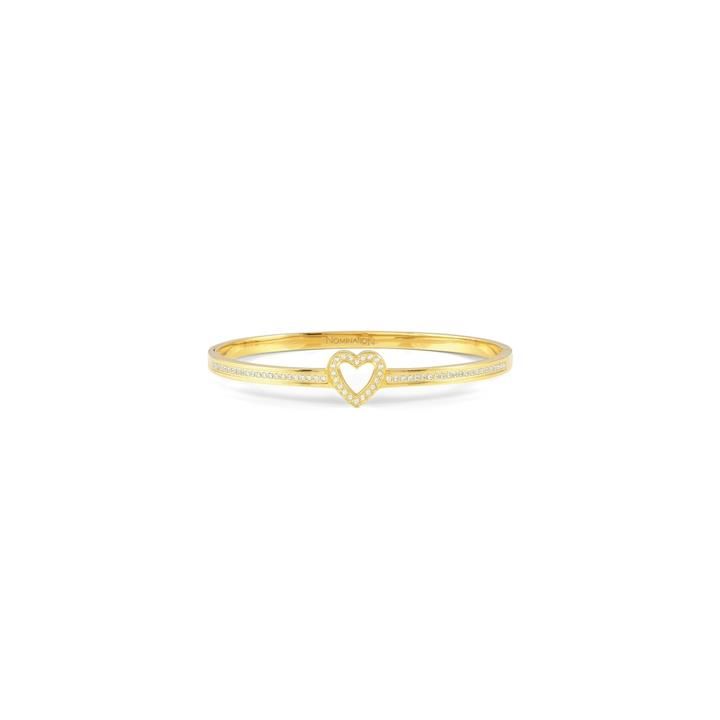 Nomination Gold Plated Heart Bangle Small