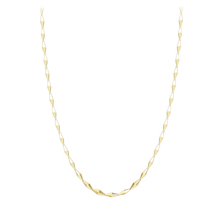 9ct Yellow Gold Kite Link Necklace