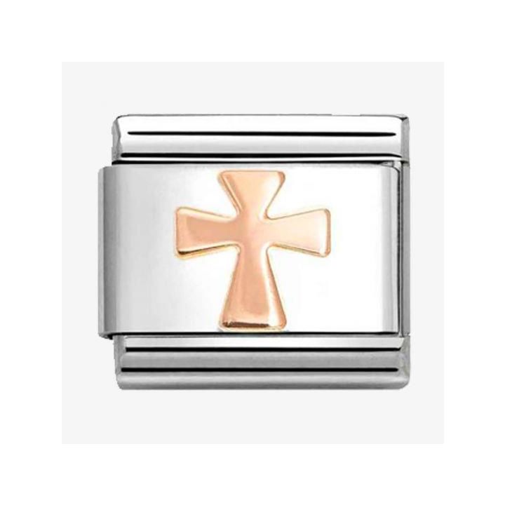 Nomination Rose Gold Cross Charm