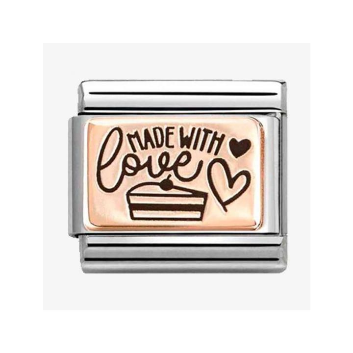 Nomination Rose Gold Made With Love Charm