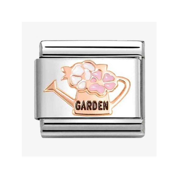 Nomination Rose Gold Gardening Watering Can Charm