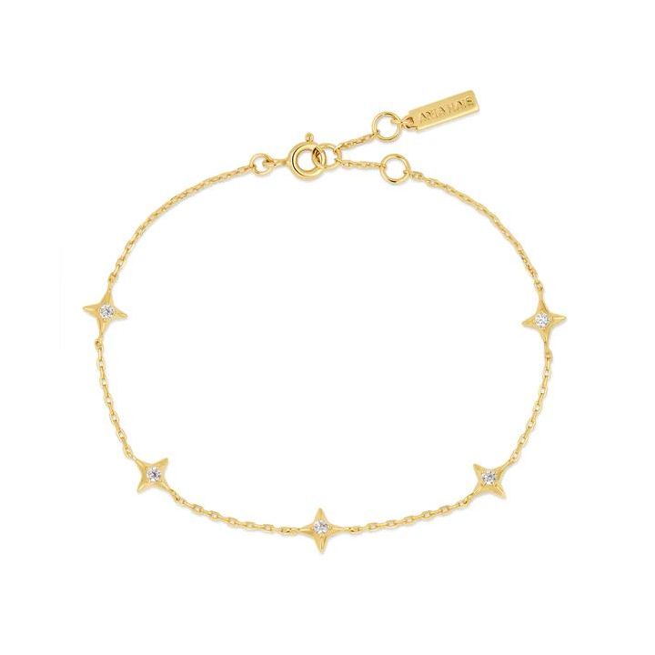 Ania Haie Gold Plated Stars Station Bracelet