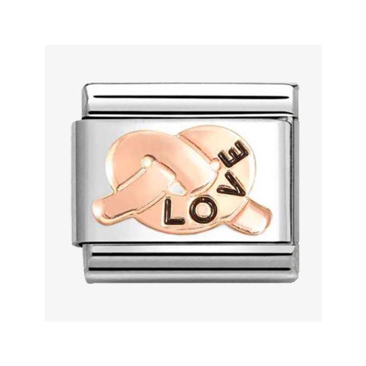 Nomination Rose Gold Love Promise Knot Charm