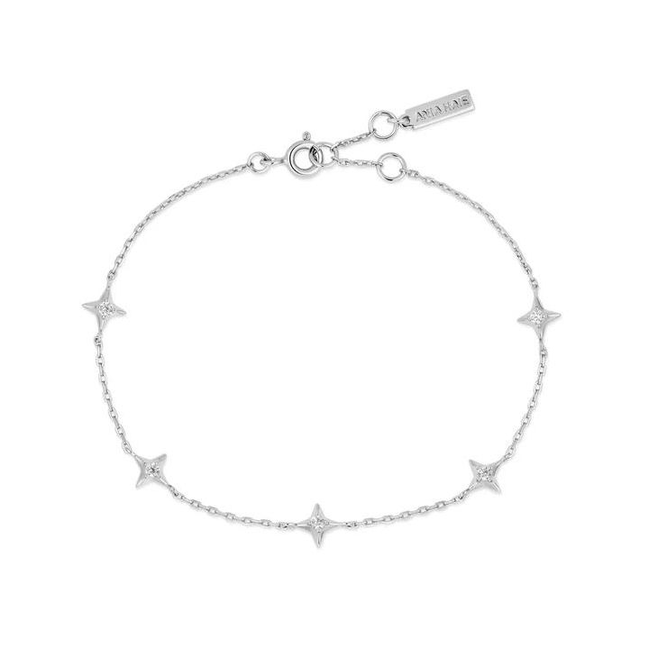 Ania Haie Silver Stars Station Bracelet