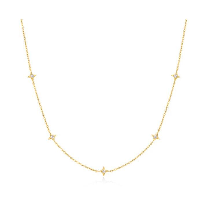 Ania Haie Gold Plated Stars Station Necklace