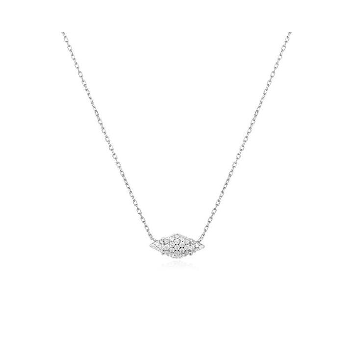 Ania Haie Silver Sparkle Pave Necklace