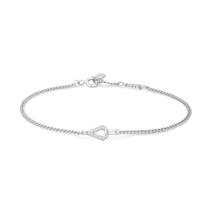 Ania Haie Sterling Silver Geometric Cubic Zirconia Bracelet