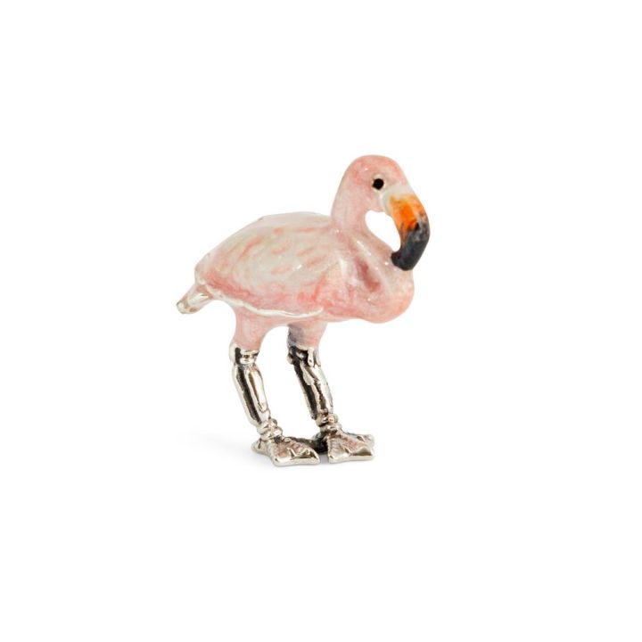 Saturno Mini Sterling Silver Flamingo