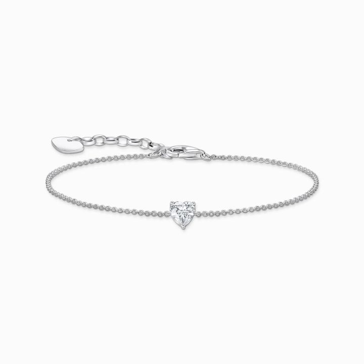 Thomas Sabo Heart-Shaped Cubic Zirconia Bracelet