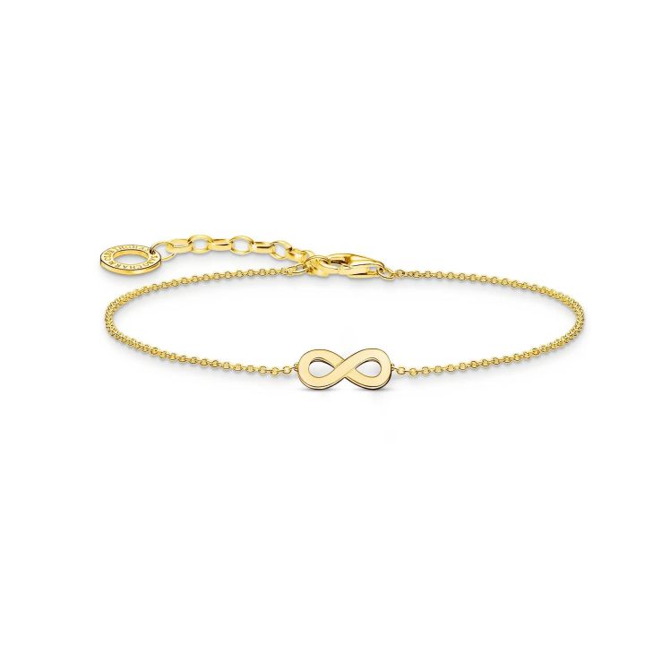 Thomas Sabo Charm Gold Plated Infinity Bracelet