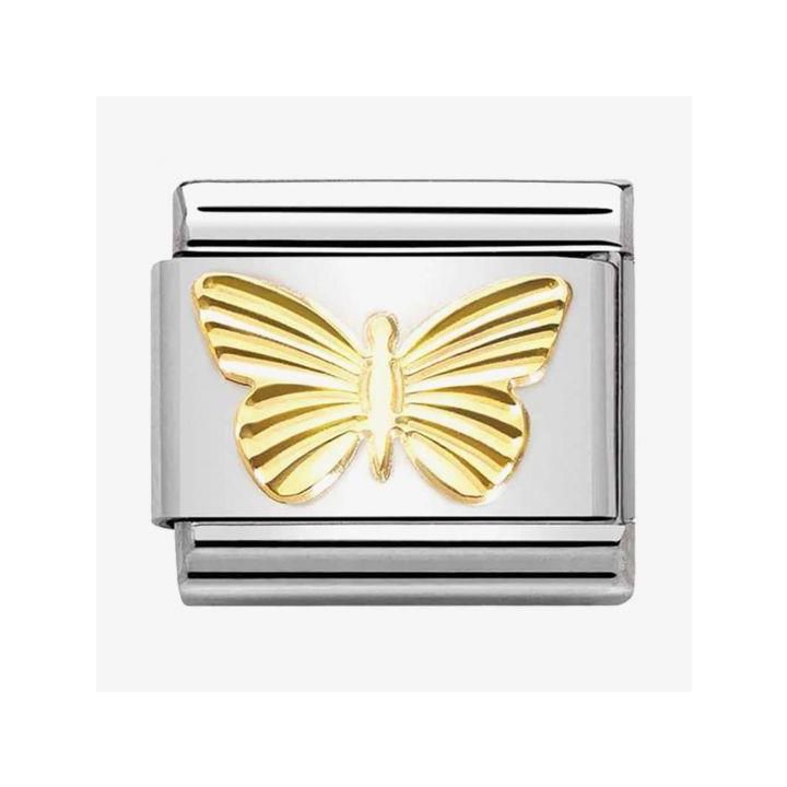 Nomination Classic Gold Butterfly Charm