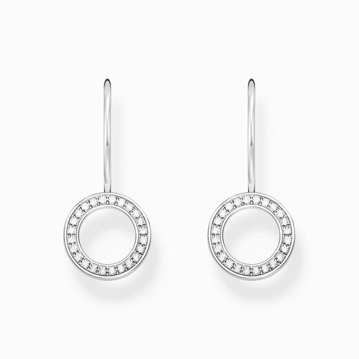 Thomas Sabo Circular-Shaped Zirconia Earrings